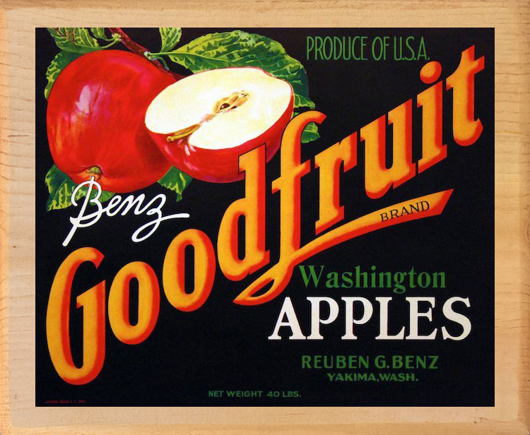 Goodfruit Apples – Vintage Apple Labels