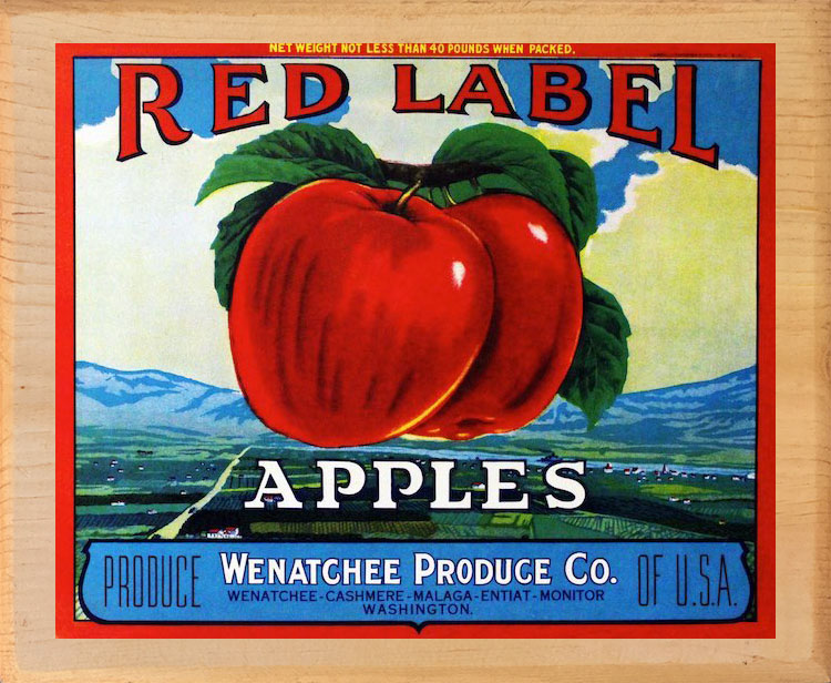 Red Label – Vintage Apple Labels