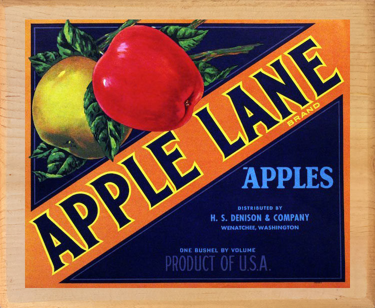 APPLE LANE – Vintage Apple Labels